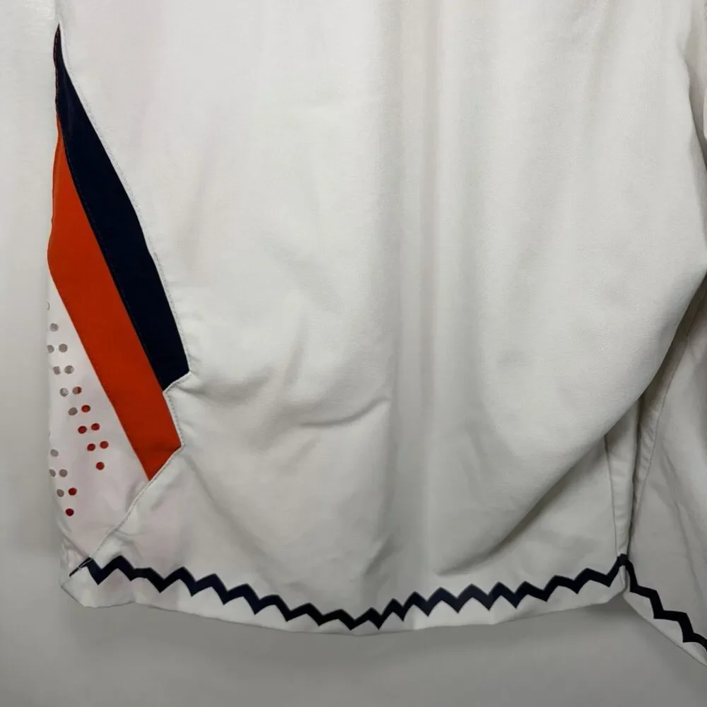 Illinois Fighting Illini Nike Basketball Shorts Mens Large White Orange 32x12